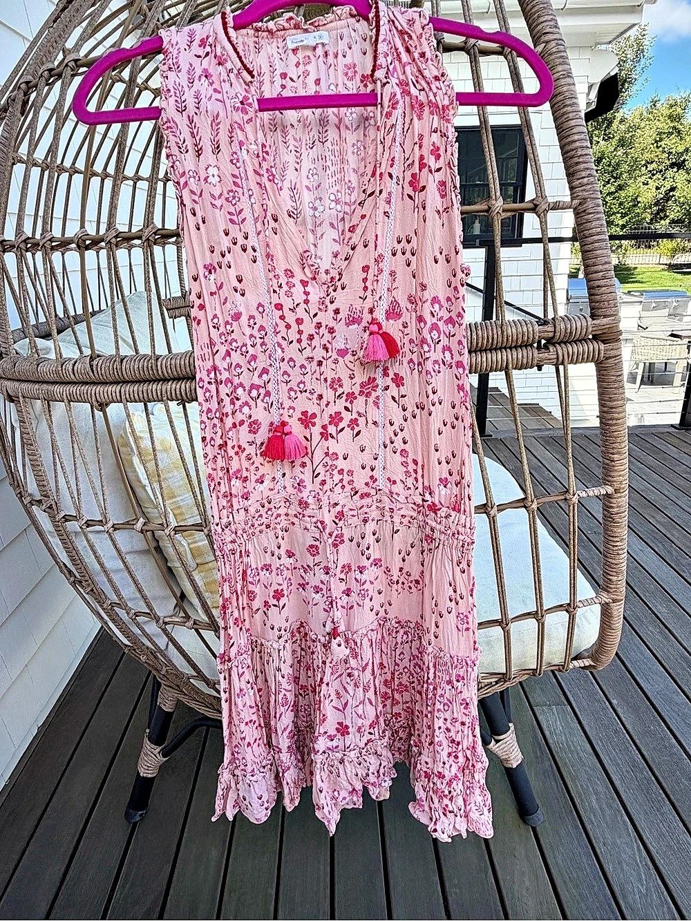 Poupette St Barth Triny Mini Dress Pink Small Like New